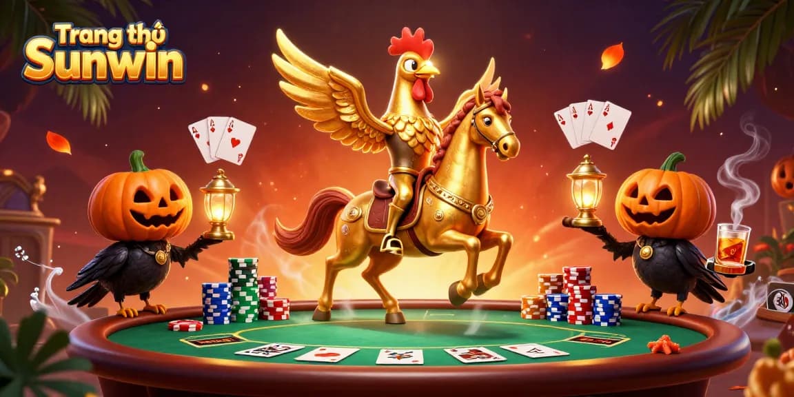 Win big at Trang chủ Sunwin with this vibrant casino scene featuring unique characters and rich game elements.