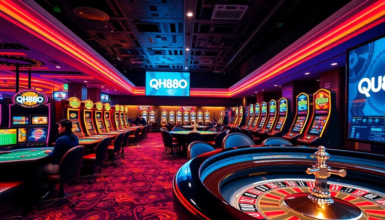 Experience the excitement at qh88 casino with vibrant tables, thrilling gameplay, and luxurious atmosphere.