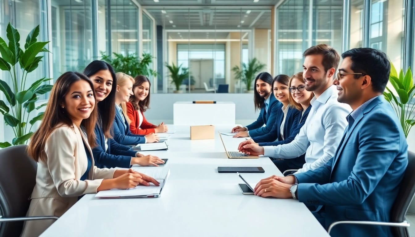 Headhunter Ingenieure strategizing in a modern office environment, showcasing professionalism.