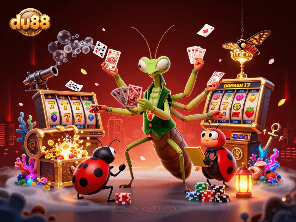 Experience thrilling wins at du88's vibrant casino scene filled with captivating game elements.