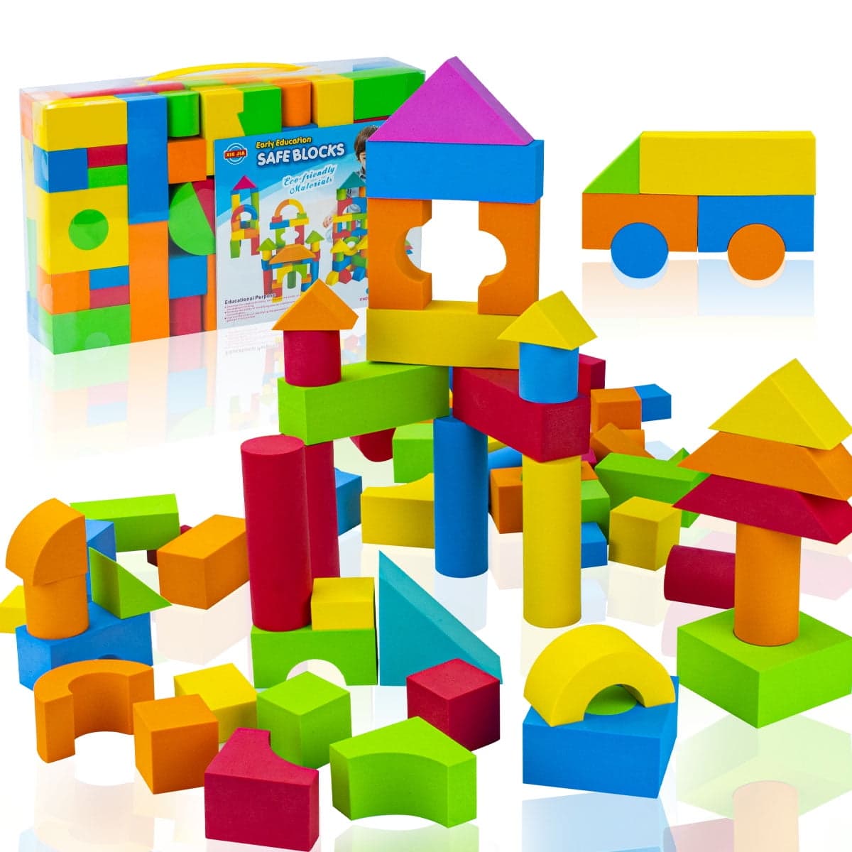 Indoor-Abenteuer für Kinder dank Schaumstoff Bausteine