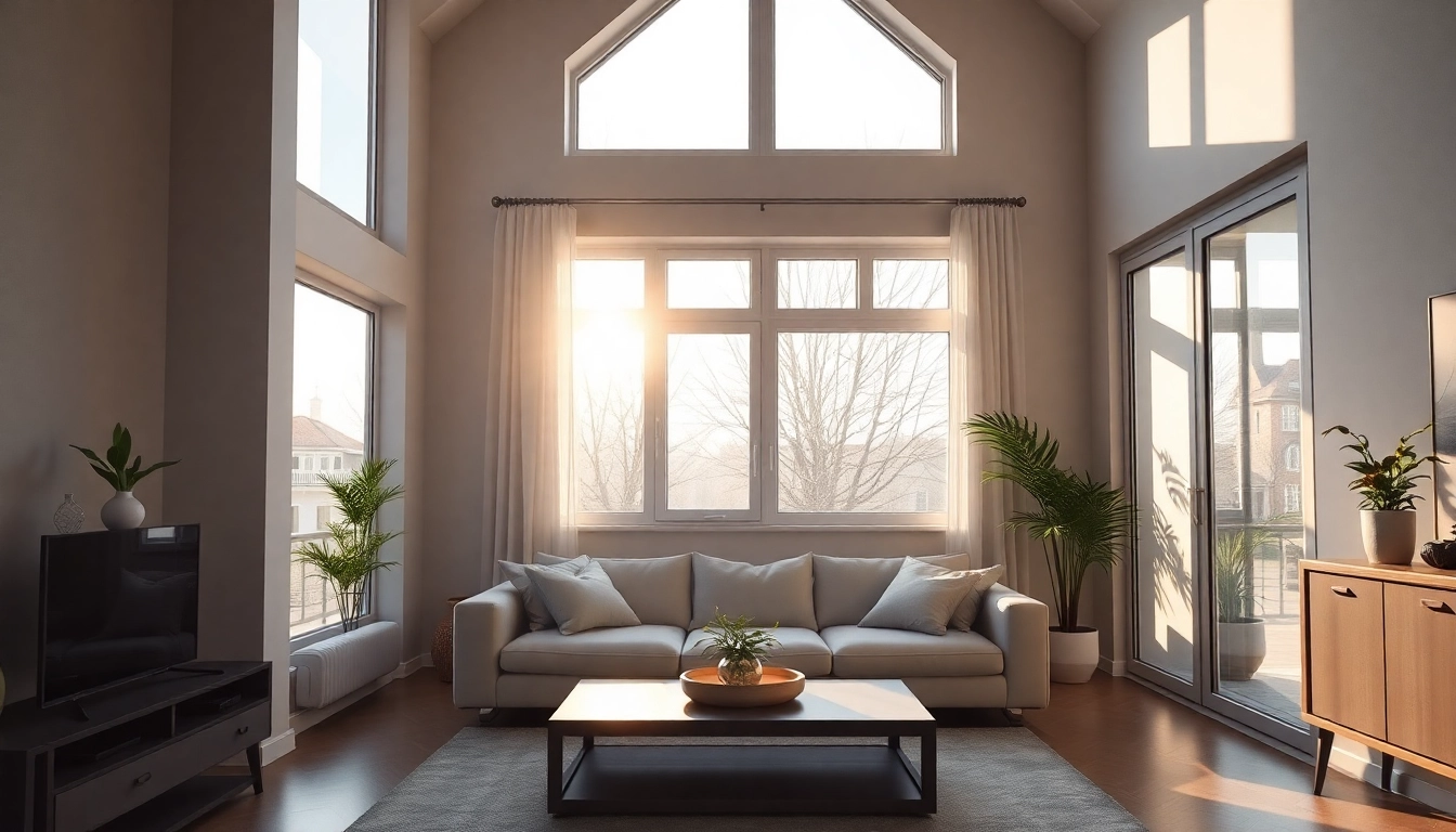 Klimaanlagen in einem stylischen Wohnraum, das luftige Design sorgt für angenehmes Raumklima und Stil.