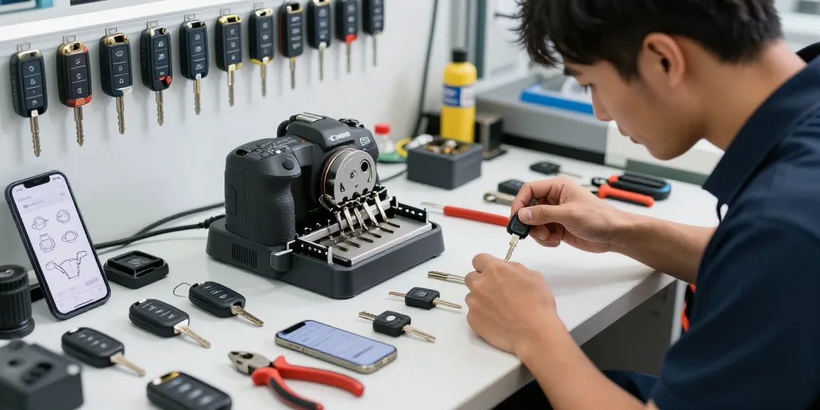 Experte für Autoschlüssel und Lösungen: Webseitenlink präsentiert präzise Schlüsselwerkzeuge und Schlüsselvariationen im professionellen Arbeitsumfeld.