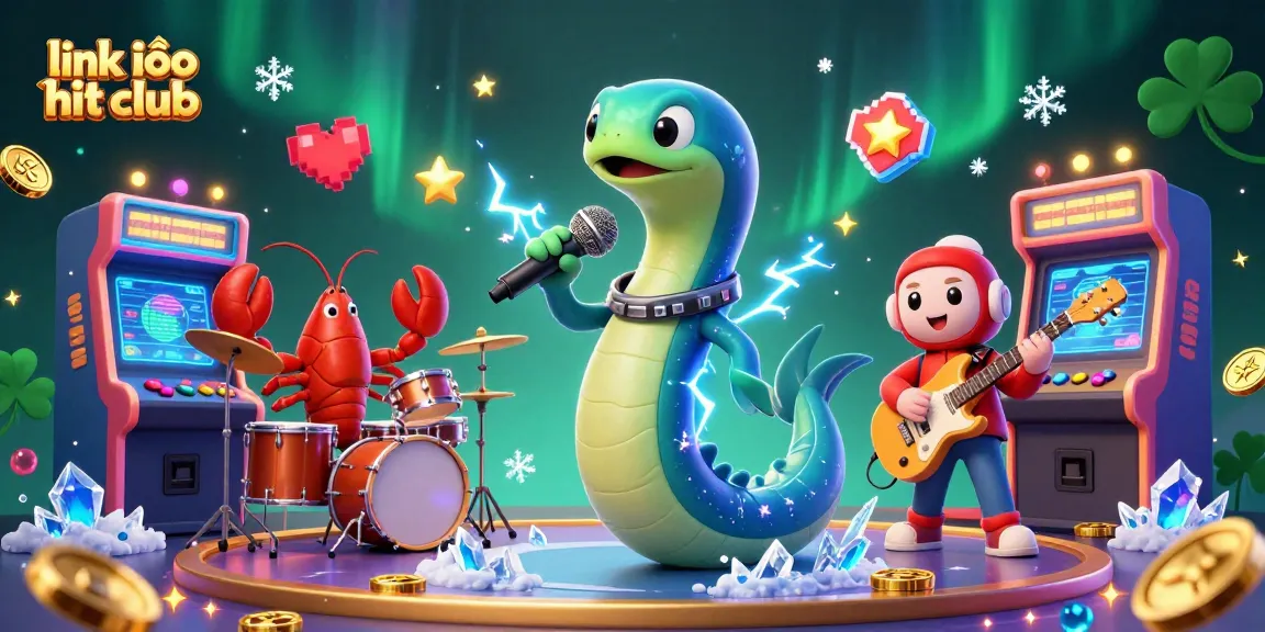 Play exciting games and win at link vào hit club with vibrant 3D characters in an underwater casino themed stage.
