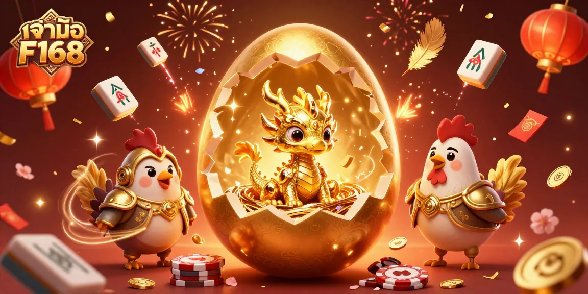 Engage with เจ้าของ F168 at a dynamic online gaming scene filled with vibrant casino elements and immersive characters.
