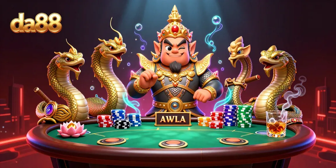 Engage in thrilling bets at da88 as the Thai guardian oversees vibrant poker action.