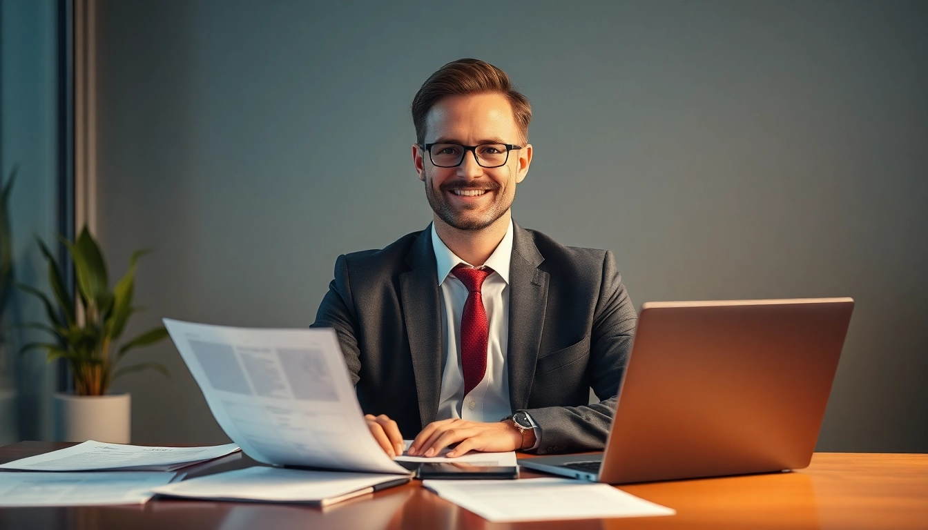 Headhunter Frankfurt: Professioneller Headhunter in modernem Büro bei der Personalvermittlung.