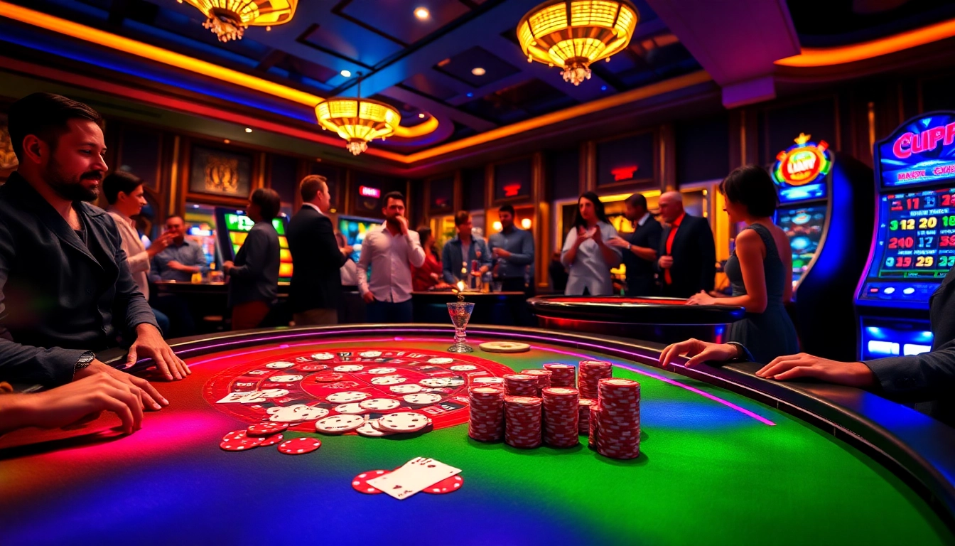 Experience the excitement of poker at https://topclub.website/ with colorful chips and lively players.