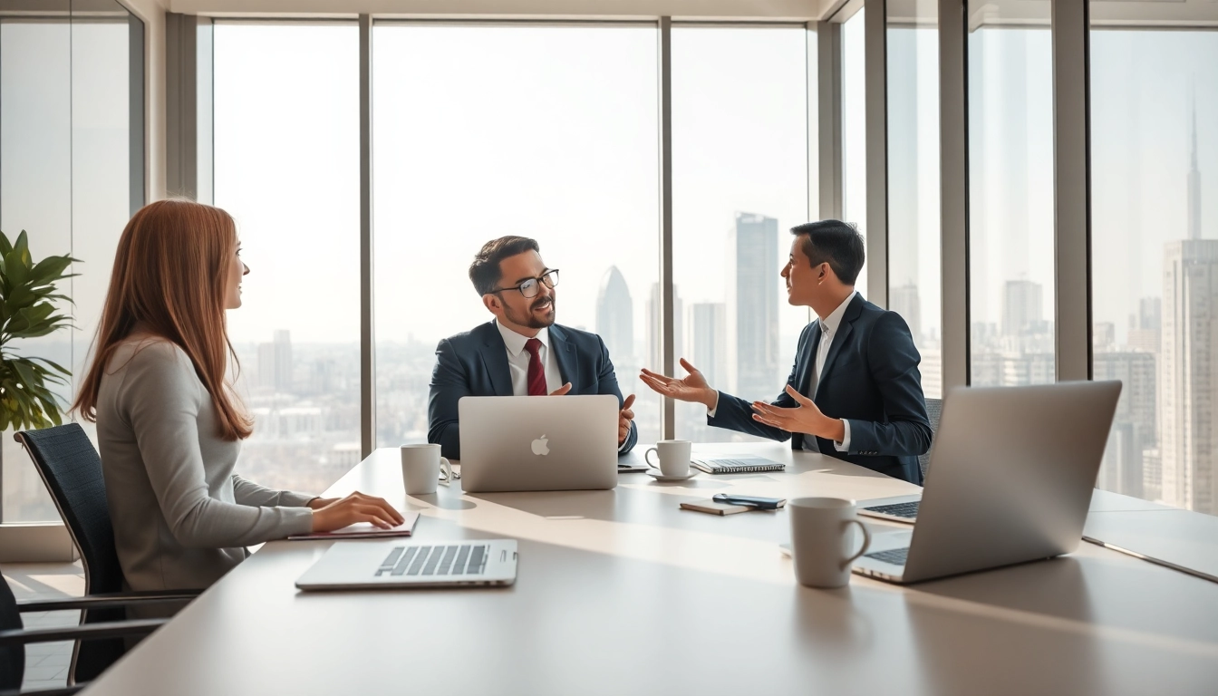 Fachmann als Headhunter Schweiz berät einen Klienten über Karrierewege.